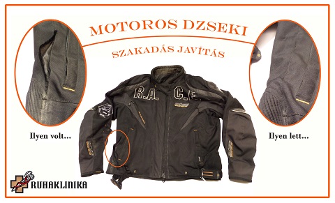 Motoros dzseki szakadás javítás